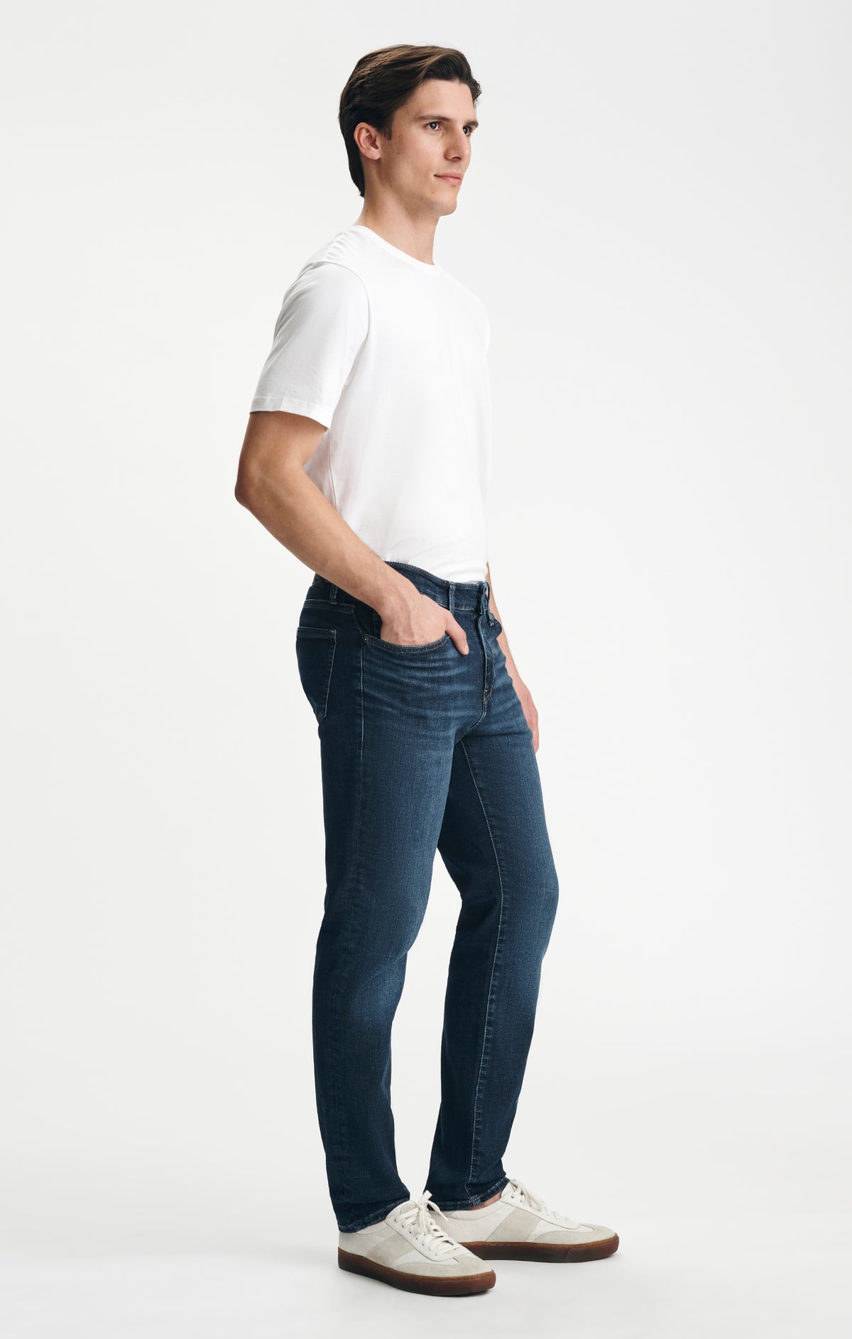 Steve Organic Vintage Athletic Fit Denim Dark Brushed
