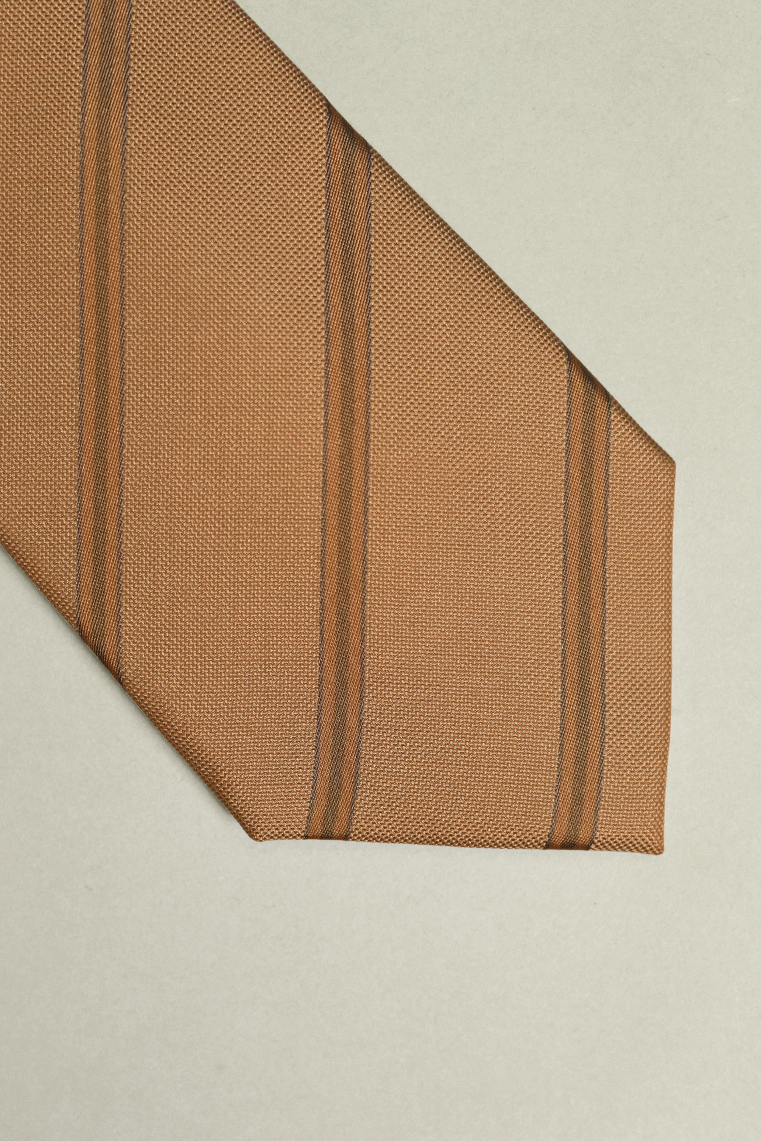 Champagne Silk Woven Striped Tie