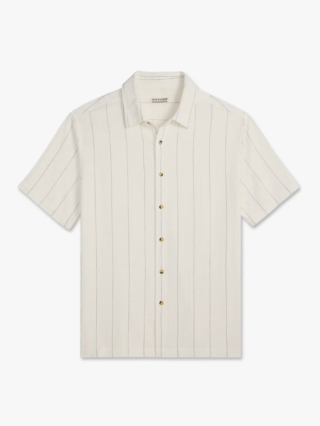 The Oasis Textured Shirt Shell Stripe