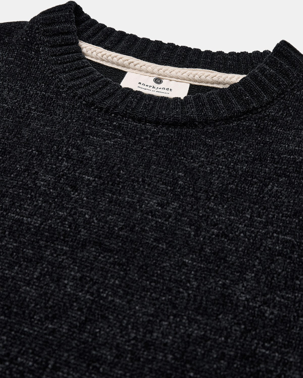 Aksune Chenille Knit Sweater, Caviar