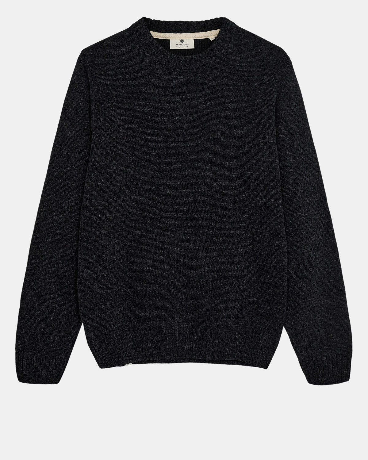 Aksune Chenille Knit Sweater, Caviar