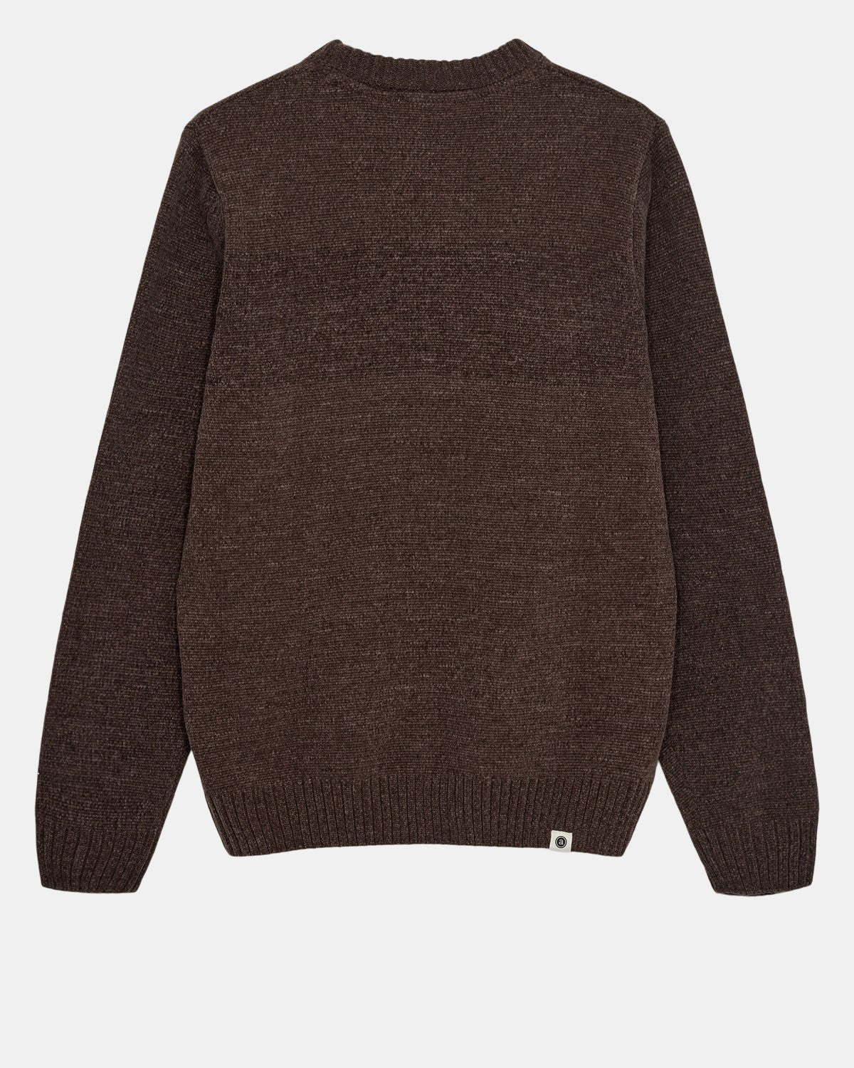 Aksune Chenille Knit Sweater, Chocolate Brown