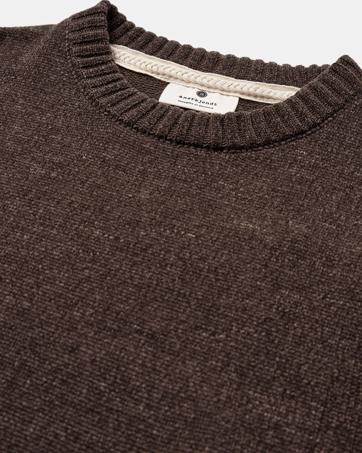 Aksune Chenille Knit Sweater, Chocolate Brown