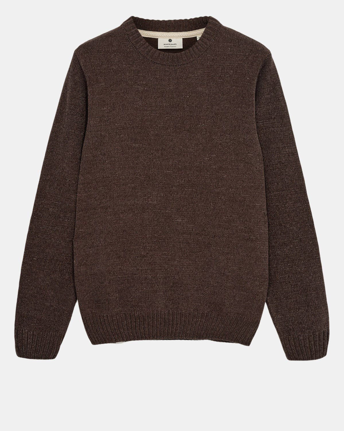 Aksune Chenille Knit Sweater, Chocolate Brown