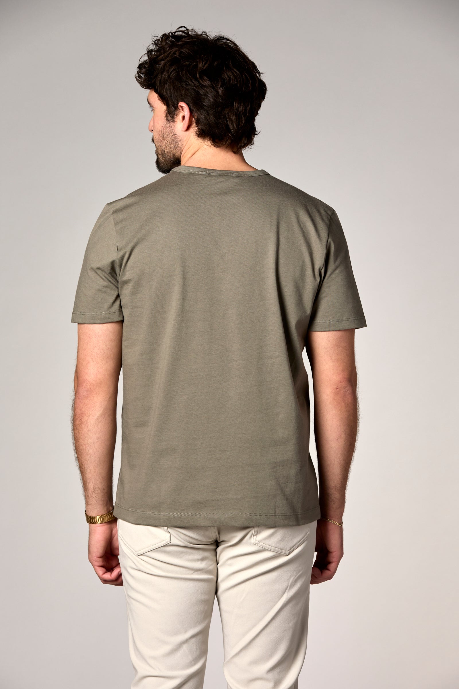 The Rick Crewneck Tee Covert Green