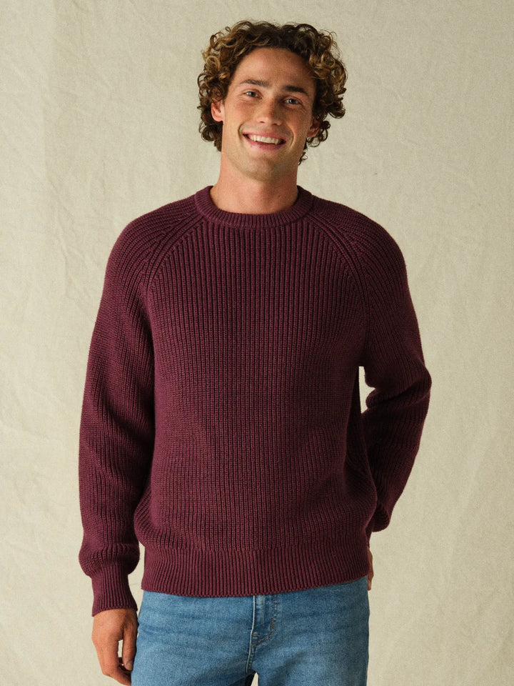 Neptune Sweater in Burgundy