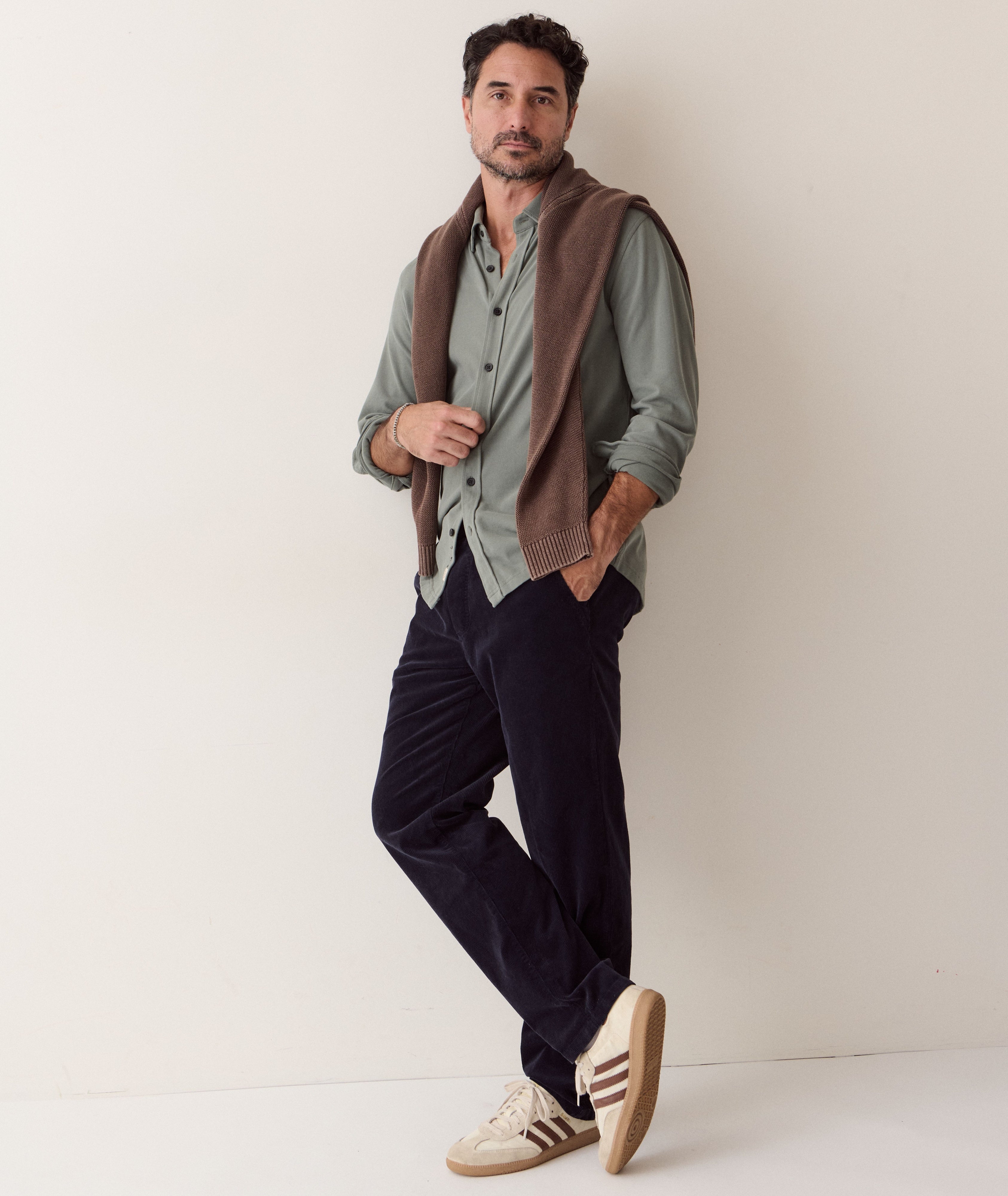 Saturday Corduroy Pant - Relaxed Fit Faded Navy