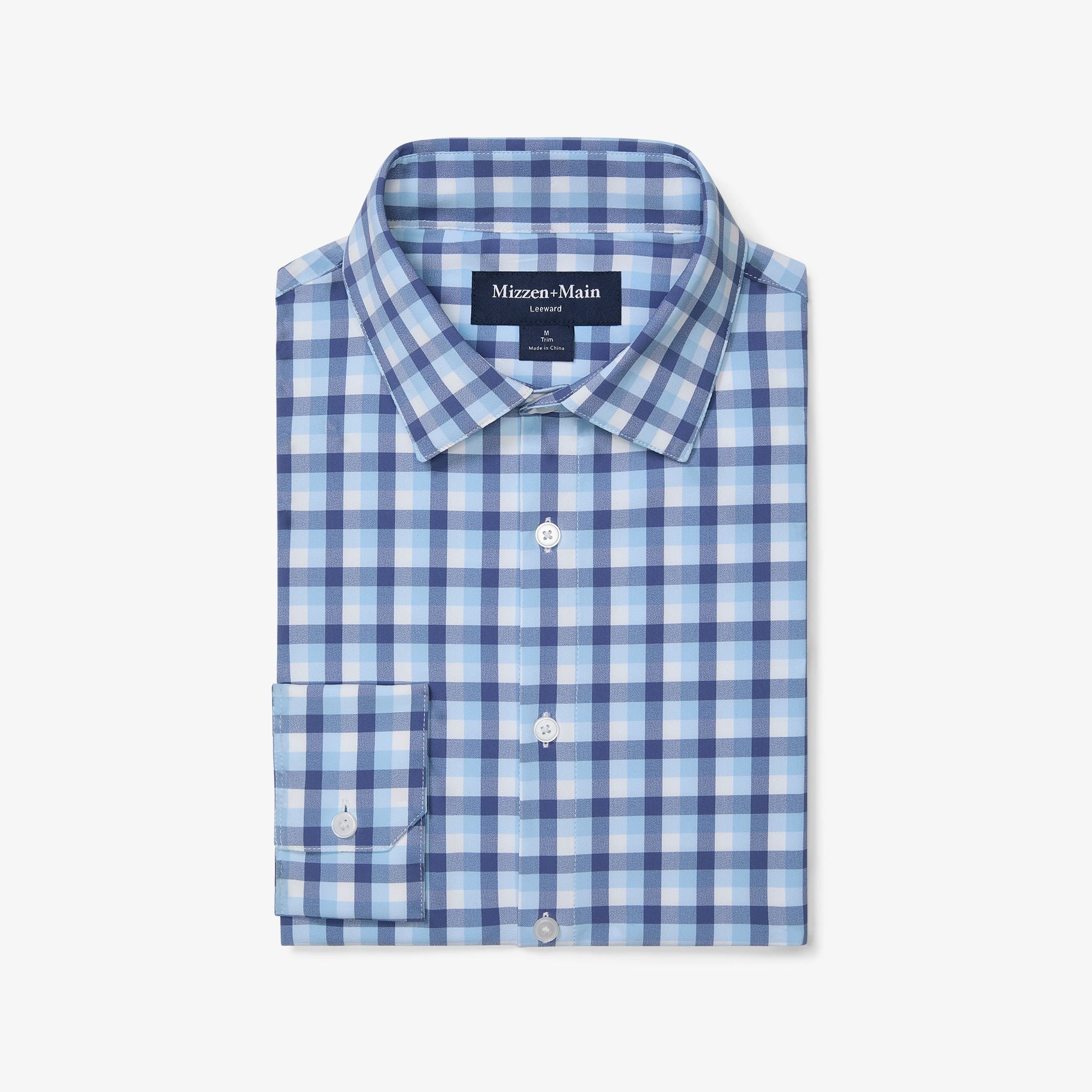 Leeward Long Sleeve Dress Shirt Coastal Fjord Dylan Plaid