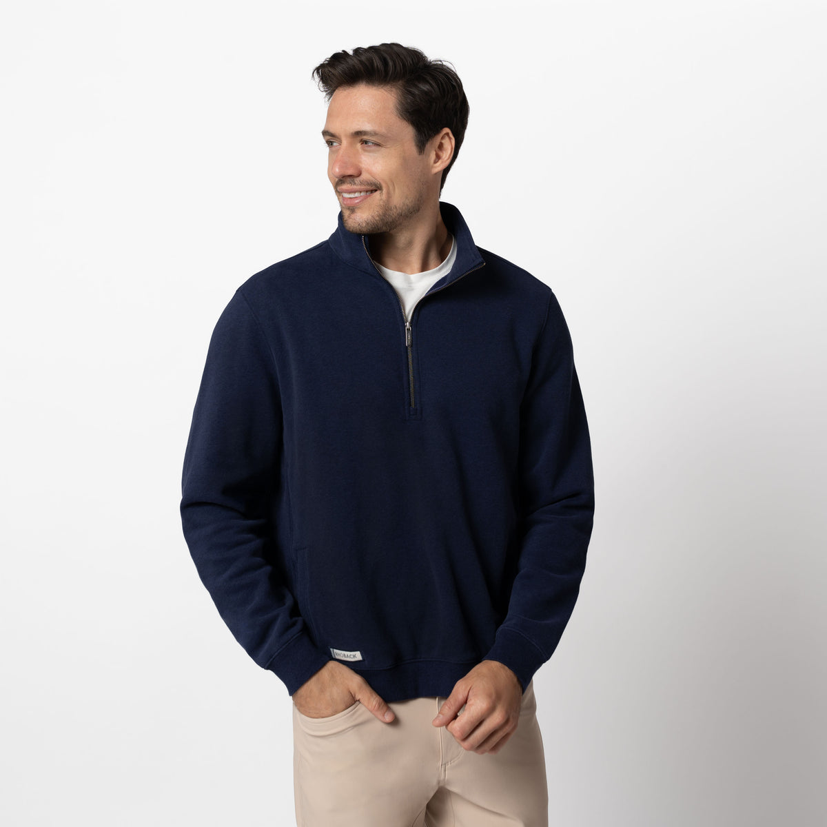 Fleece Ready 1/2 Zip Pullover Heather Indigo Blue