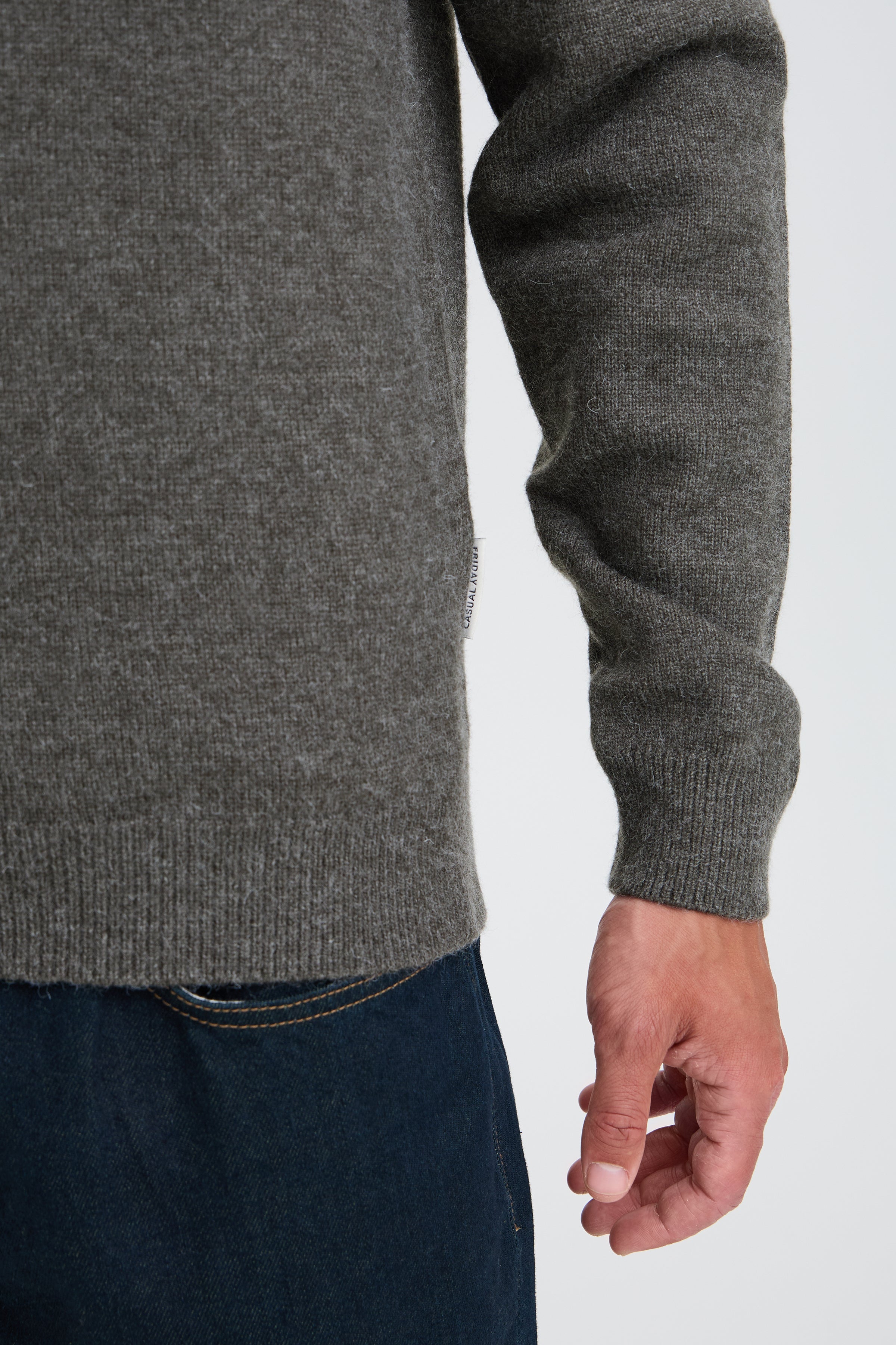 Karl Knit Polo Pewter Mix