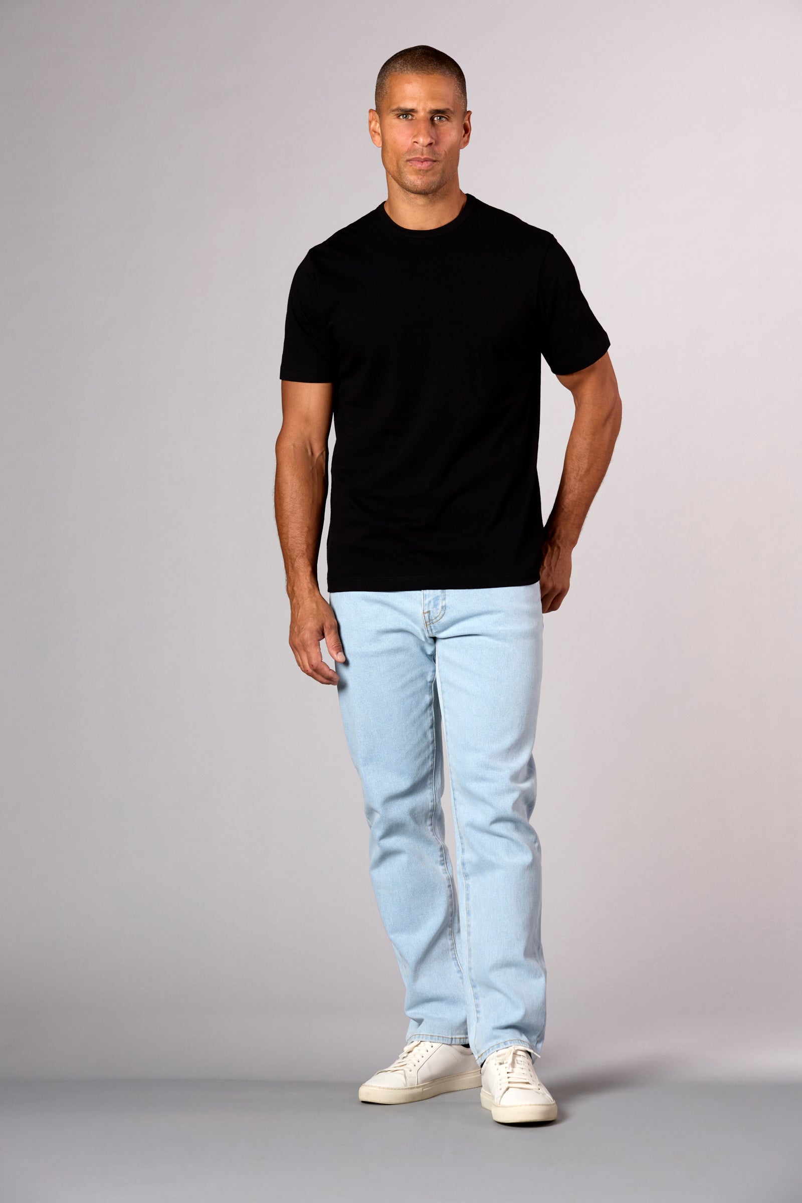 The Hudson Crew Tee in Heavy Cotton Jersey Black