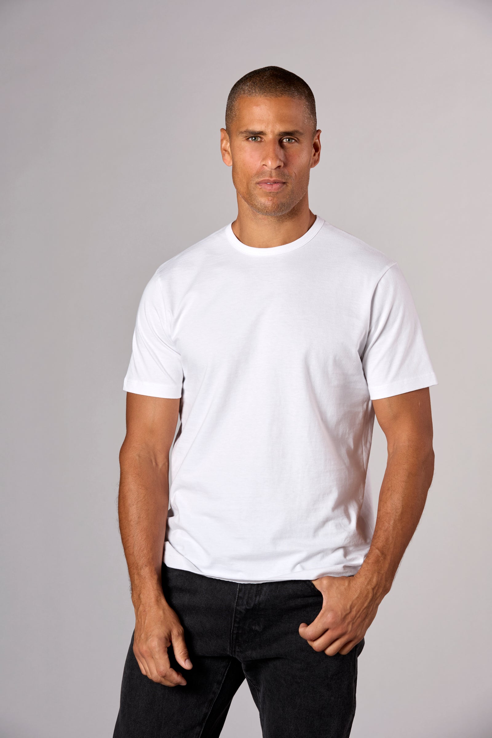 The Hudson Crew Tee in Heavy Cotton Jersey White