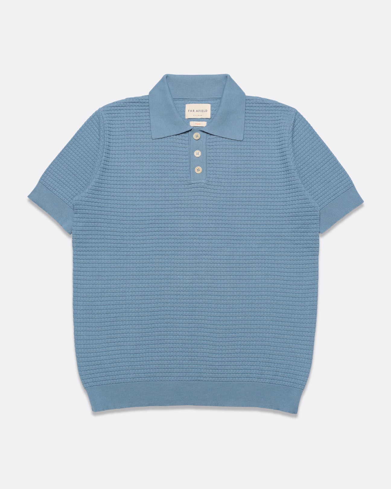 Renard Waffle Polo Allure Blue