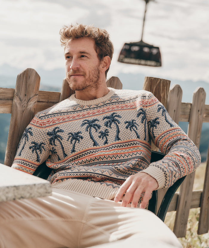 Archive California Fair Isle Sweater, Palm Fair Isle