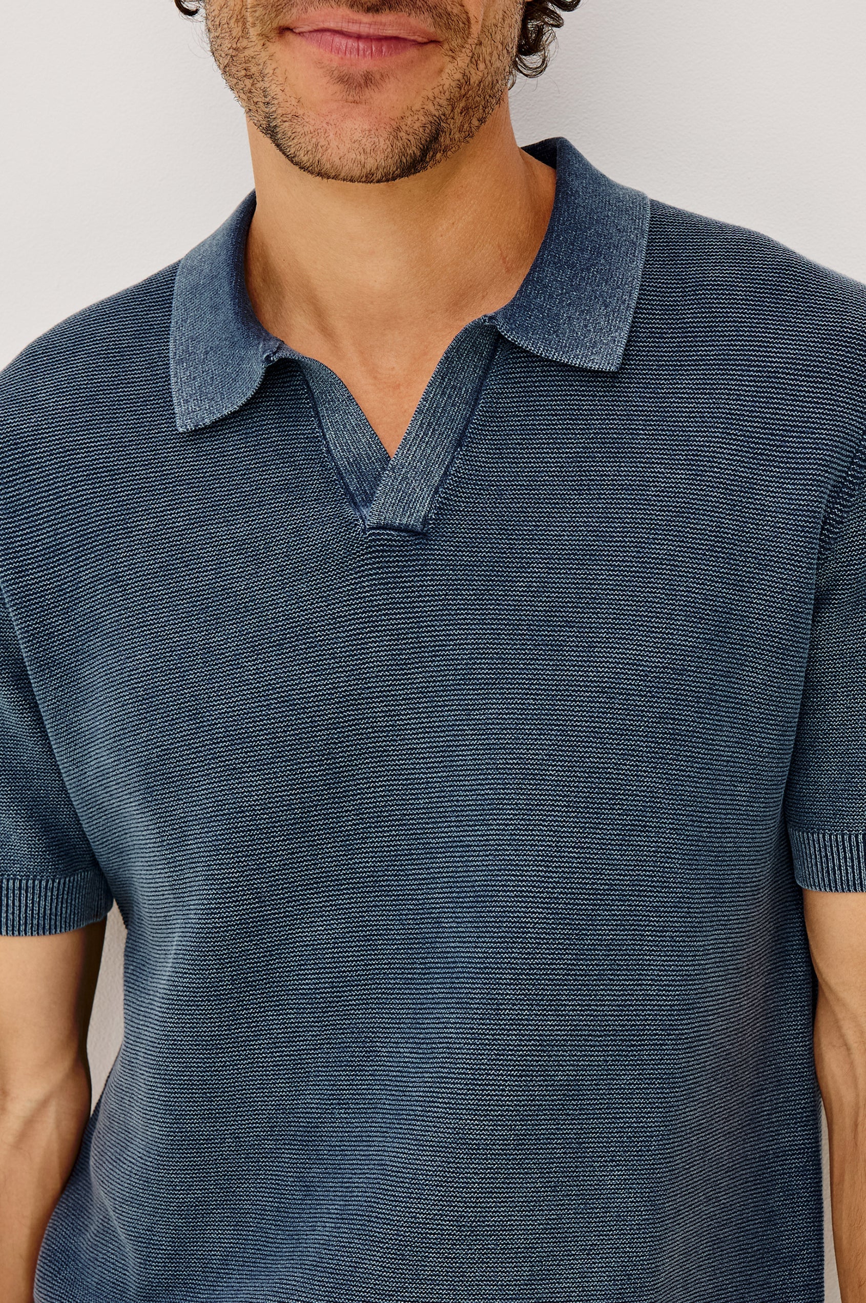 Baker Knit Polo Sunwashed Navy