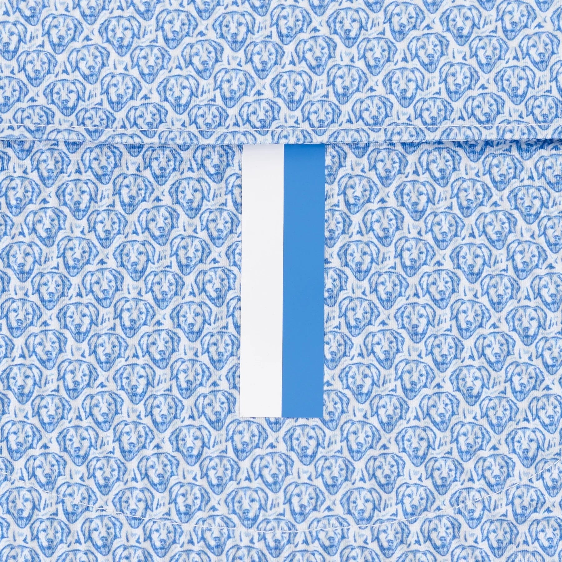 The Biscuit Polo White/Caicos Blue
