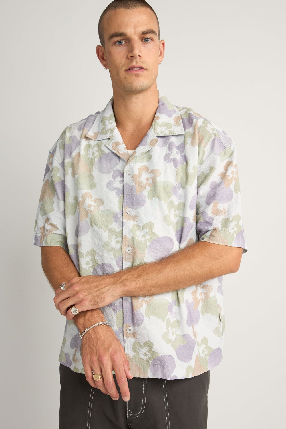 Relaxed Floral Camo Shirt Camo