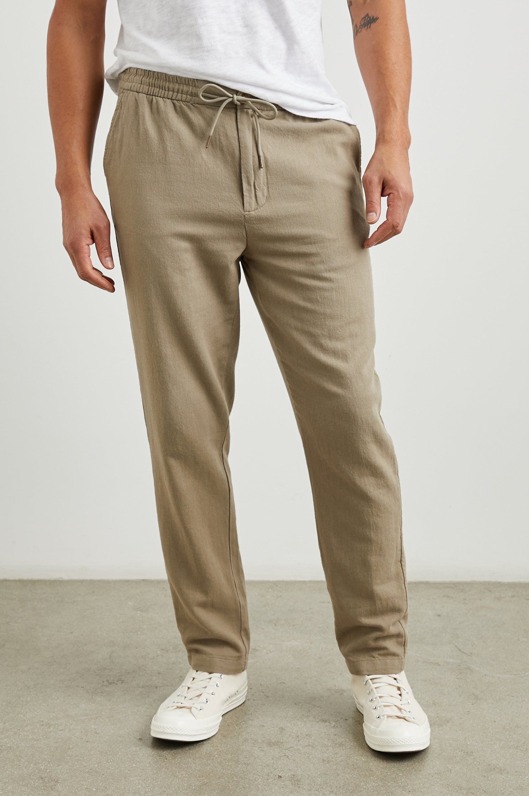 Callum Drawstring Pants Barley