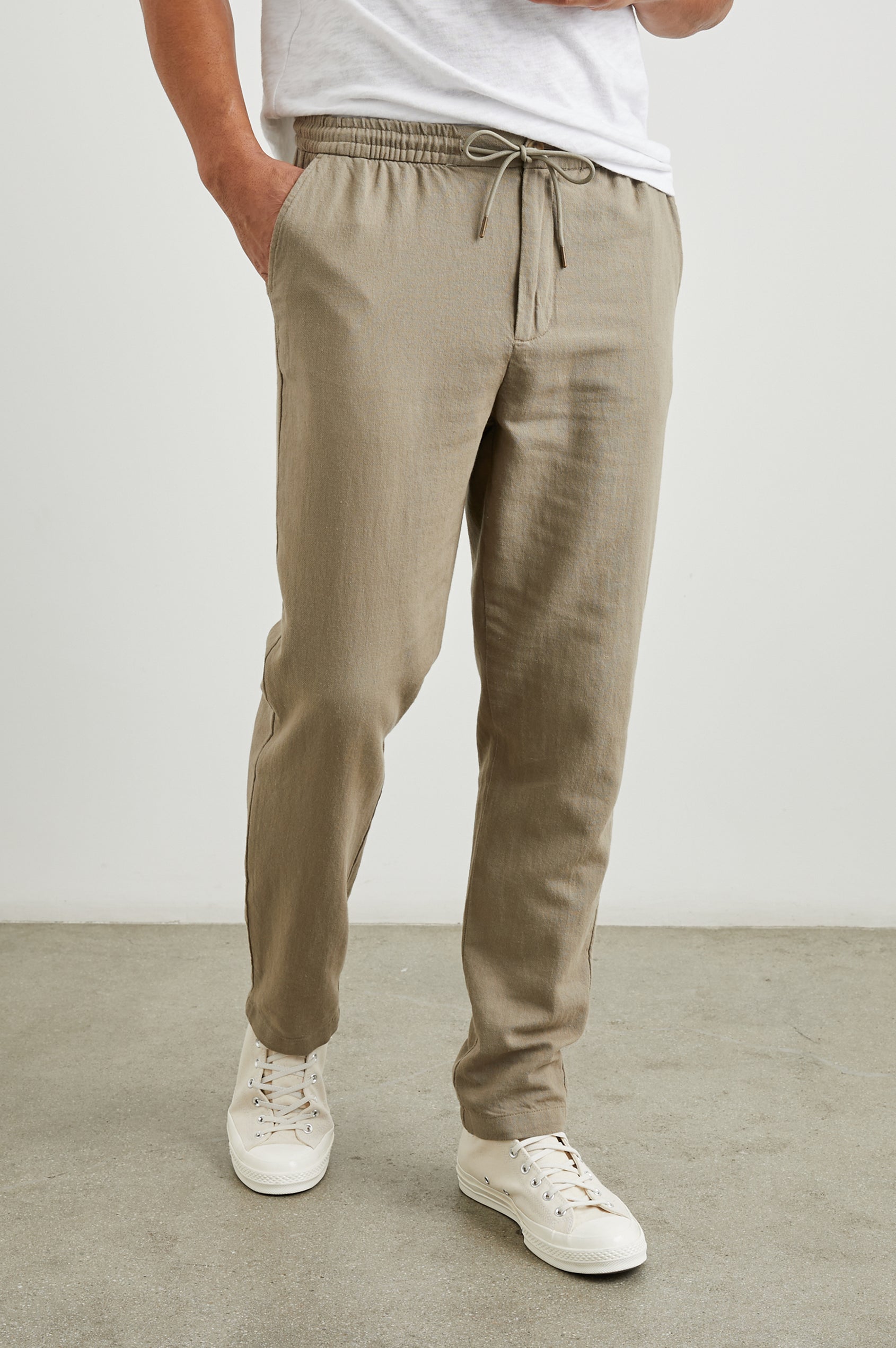 Callum Drawstring Pants Barley