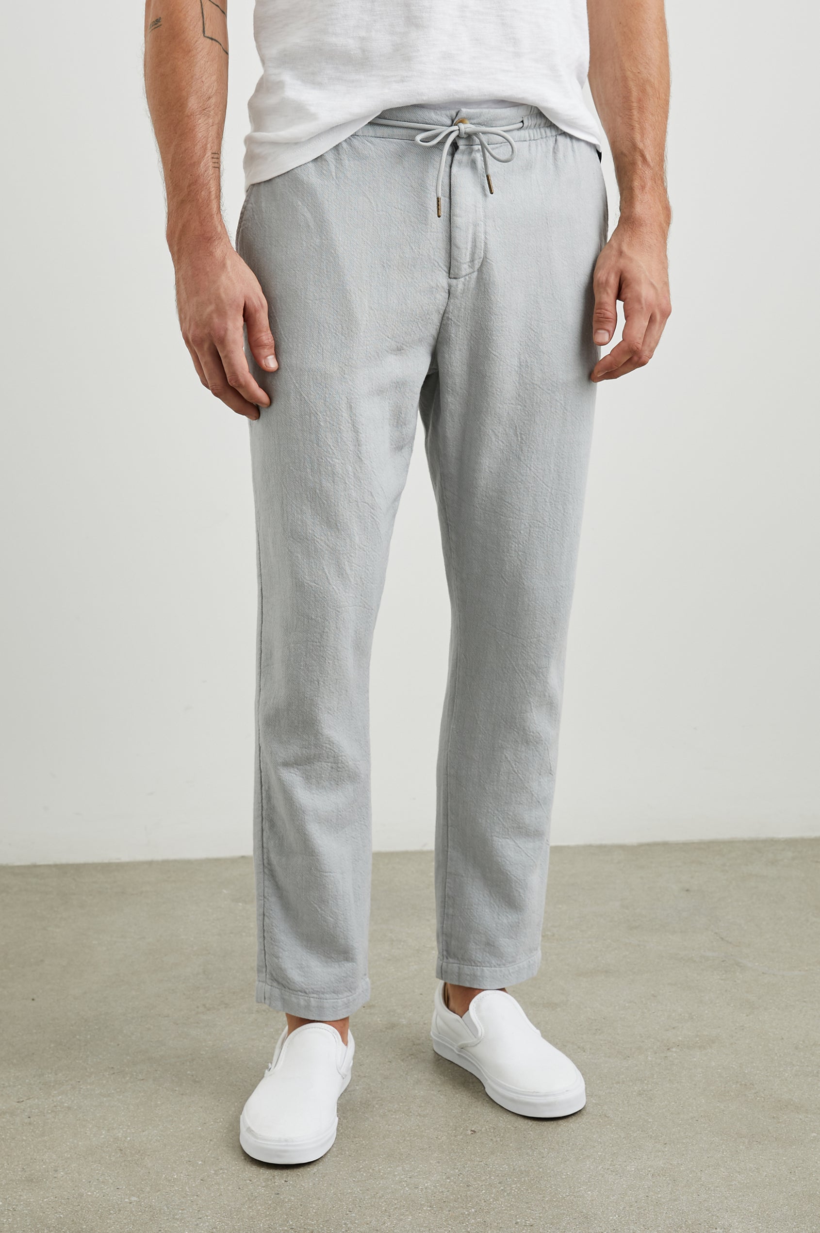 Callum Drawstring Pants Cement