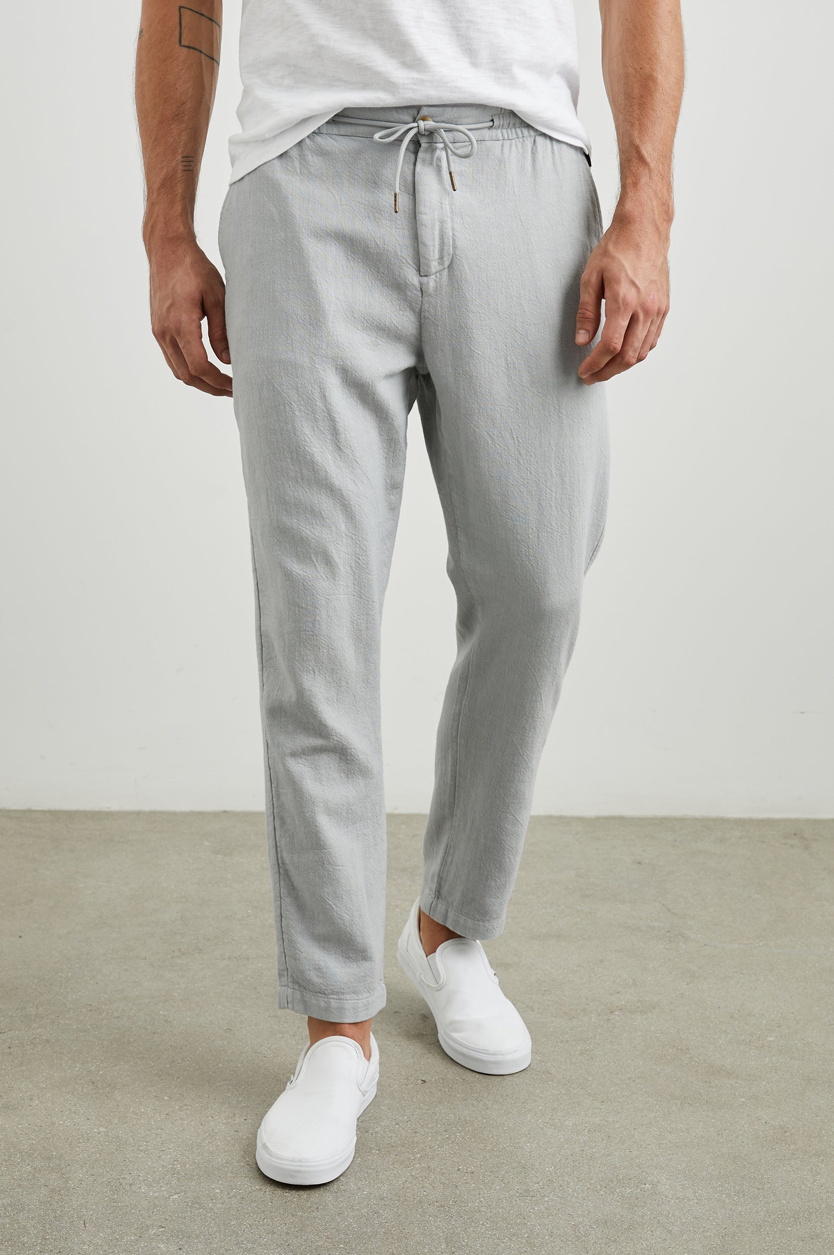 Callum Drawstring Pants Cement