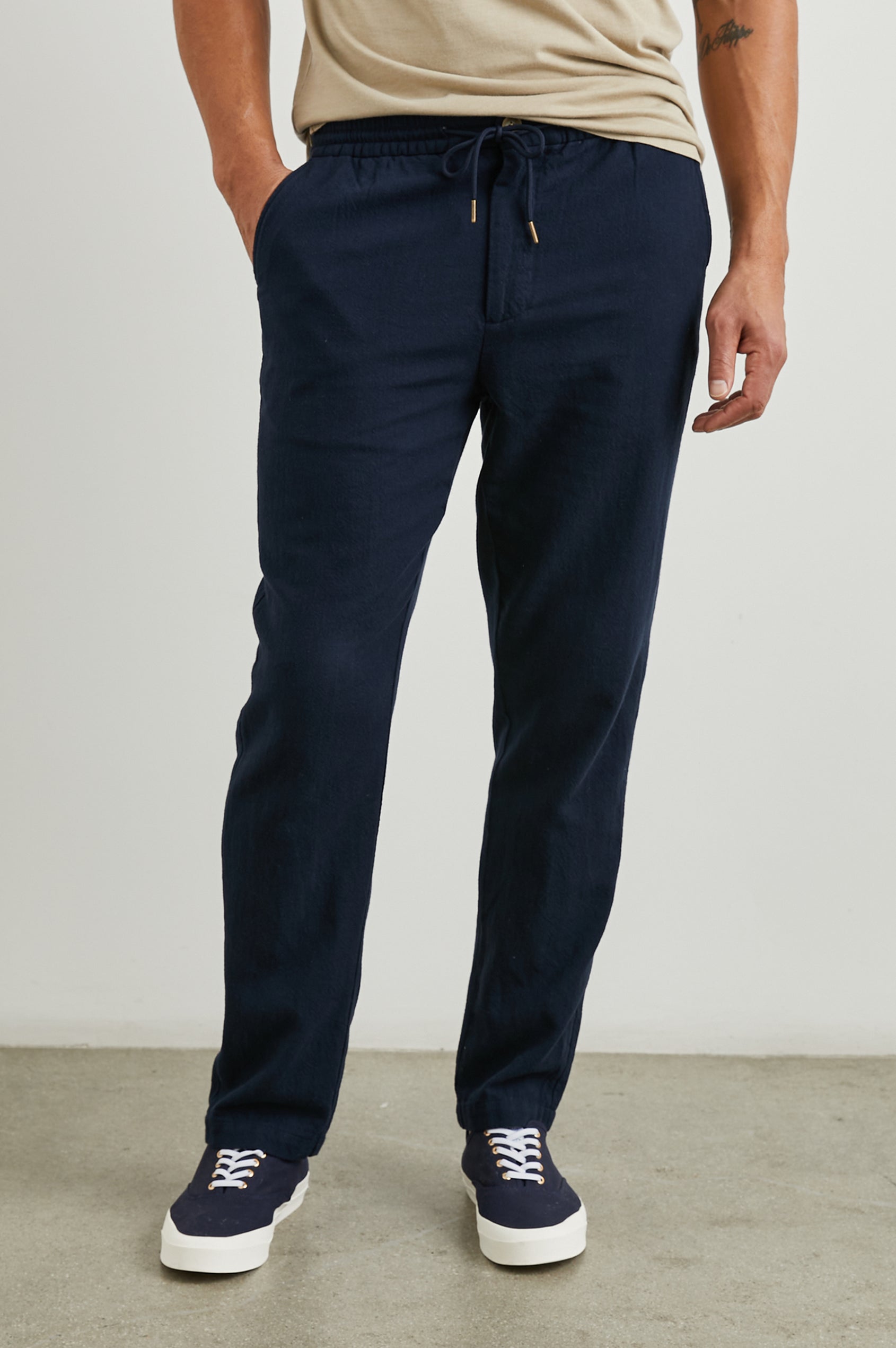 Callum Drawstring Pants Deep Meridian