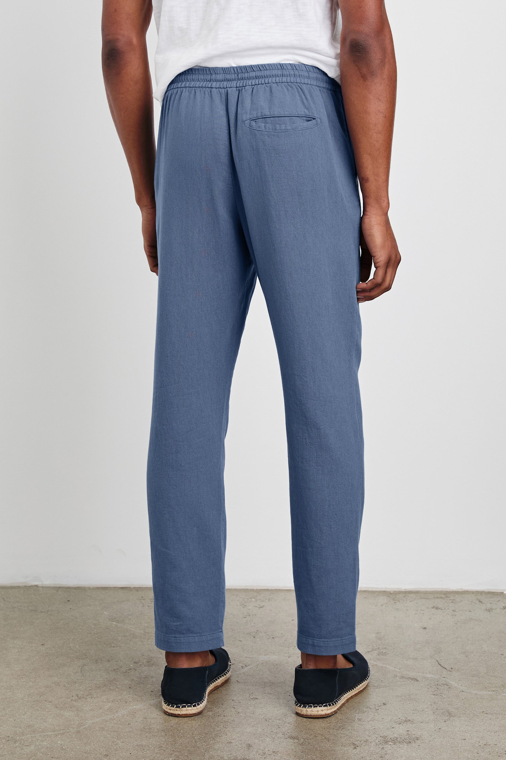 Callum Drawstring Pants Washed Blue