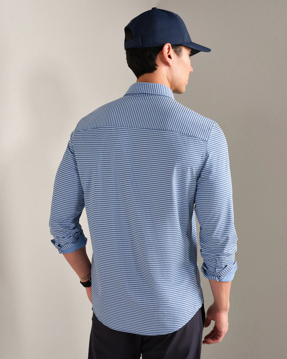 Commuter Shirt Navy Gingham