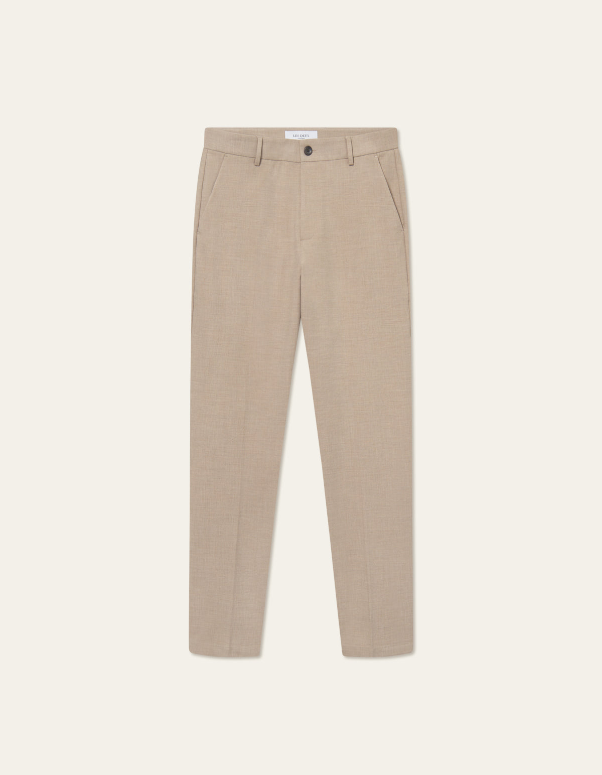 Como Reg Texture Suit Pants Dark Sand