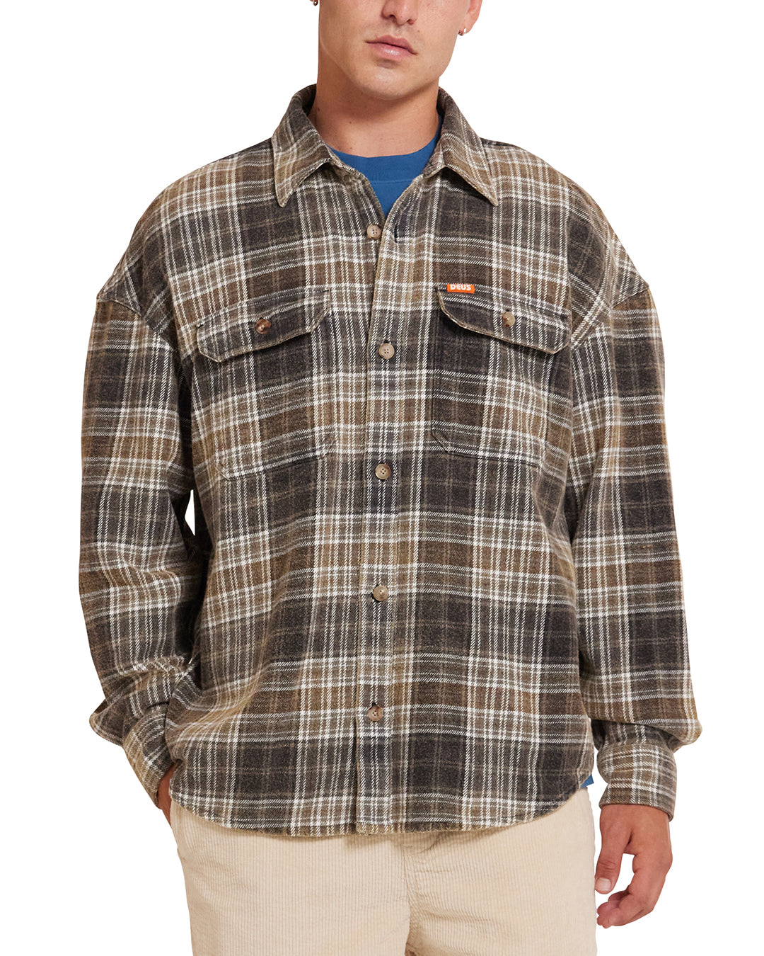 Vacay Check Shirt Grey Check