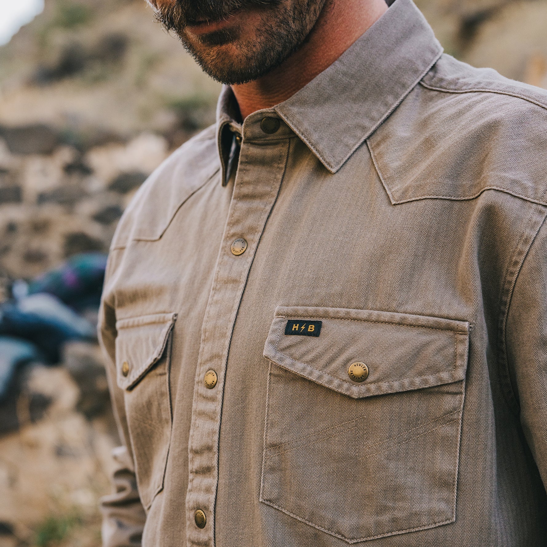 Sawhorse Work Shirt, Taupe