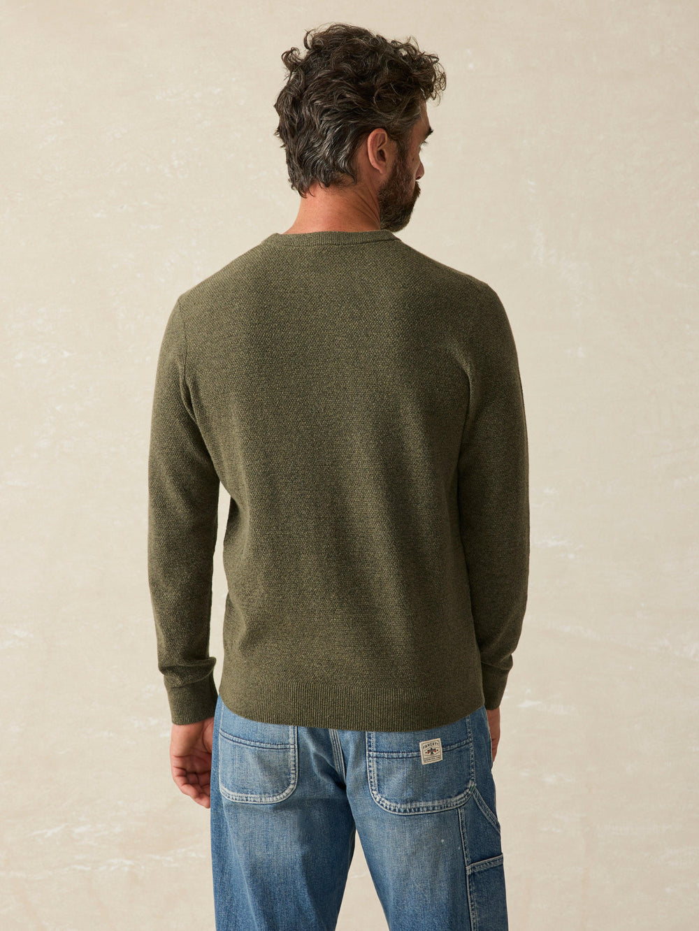 Jackson Crew Sweater II in Olive Heather