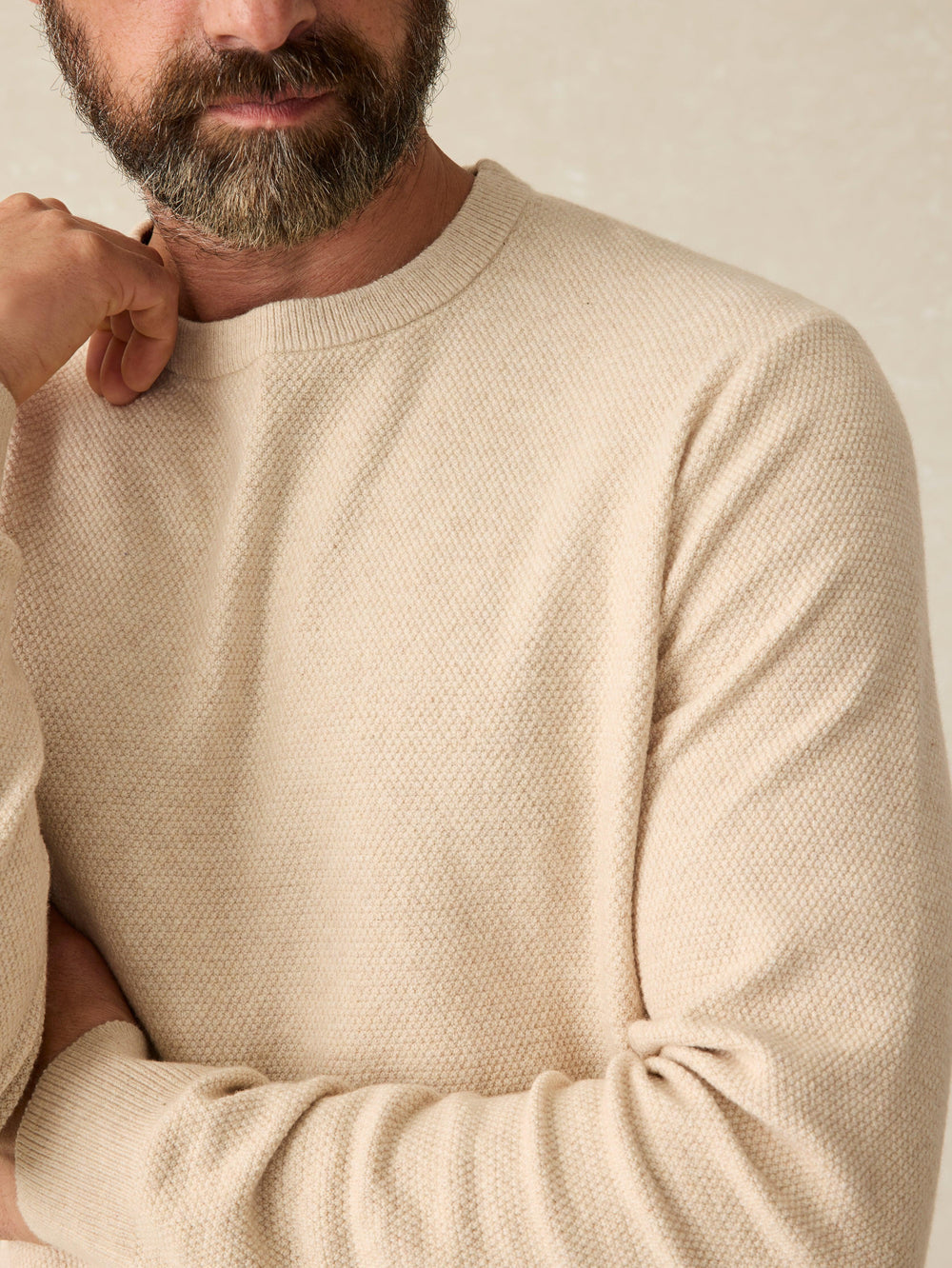 Jackson Crew Sweater II in Seaport Sand Heather