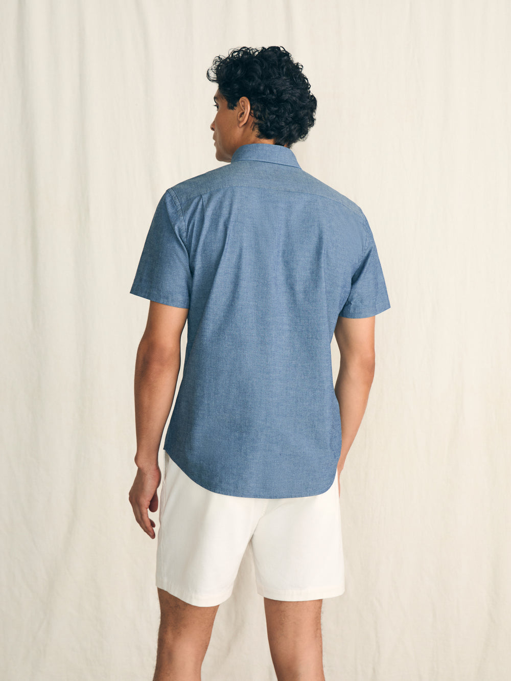 Short Sleeve Stretch Playa Shirt Weathered Blue