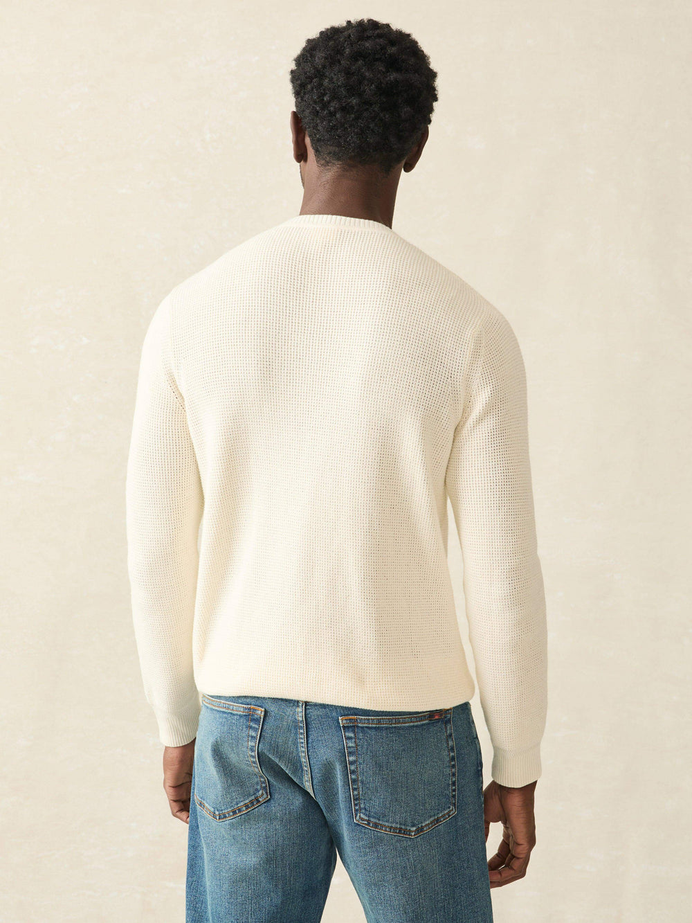 Sunwashed Crewneck Sweater White Shell