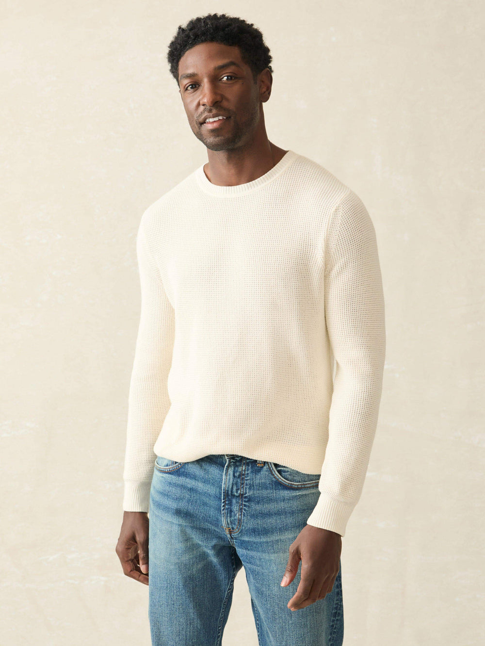 Sunwashed Crewneck Sweater White Shell