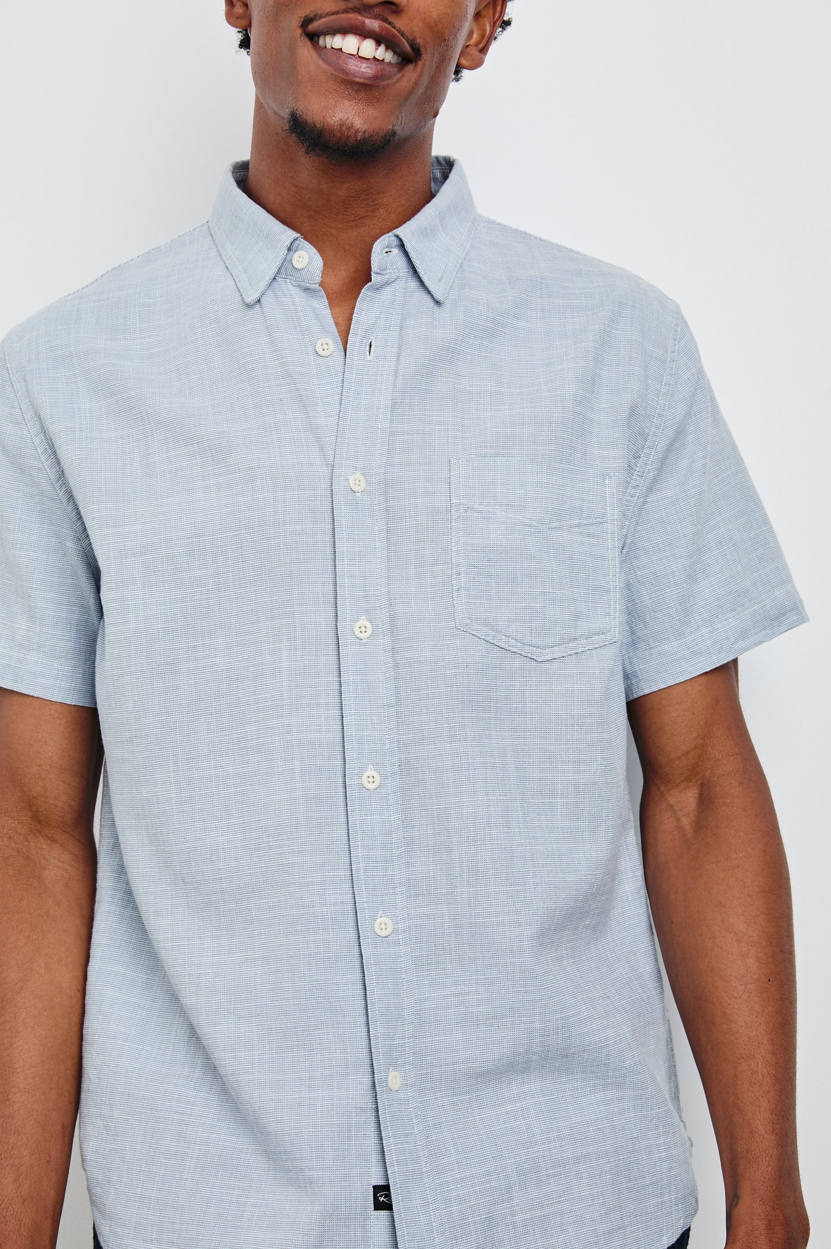 Fairfax Shirt Navy Etch