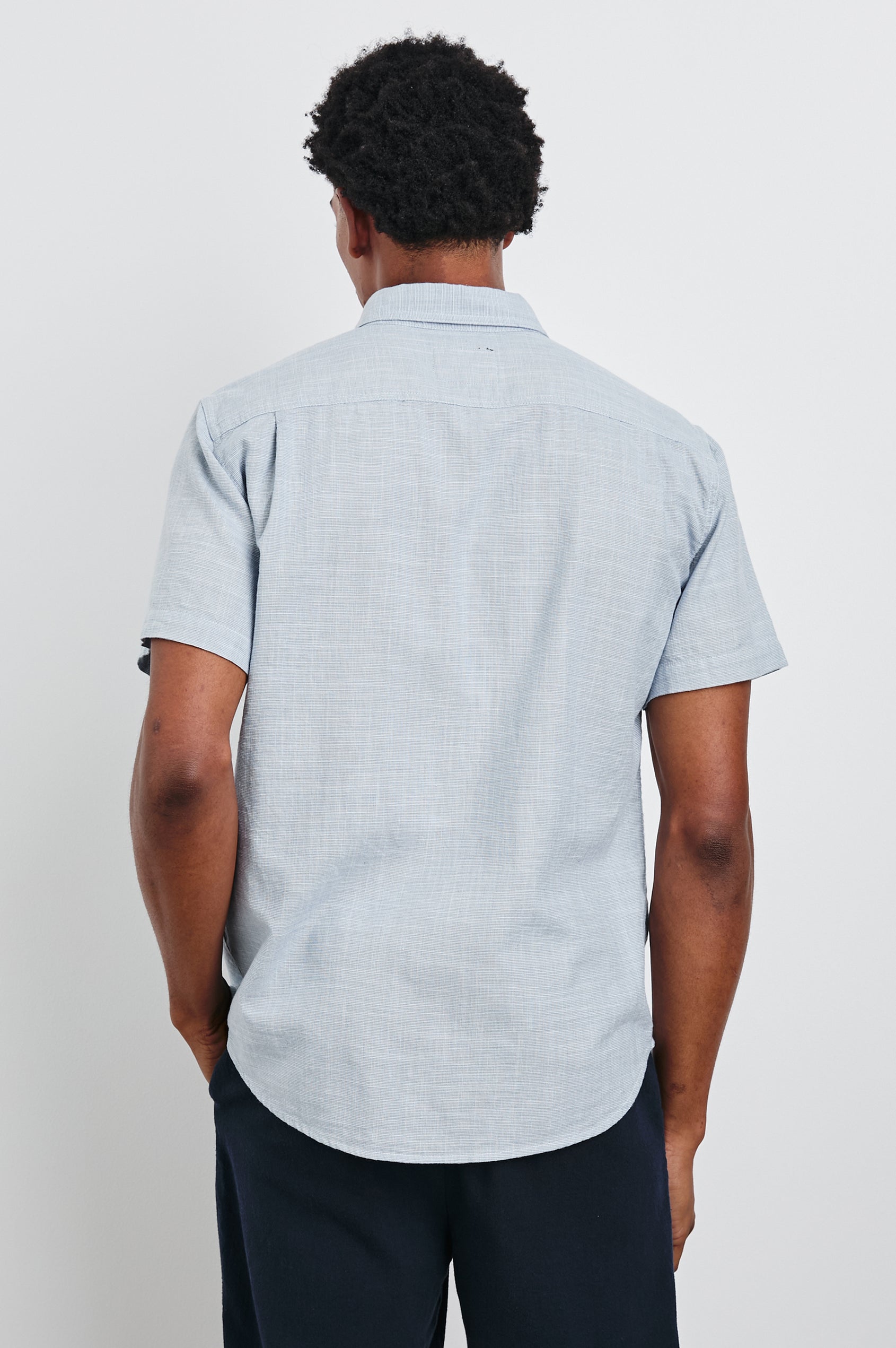 Fairfax Shirt Navy Etch