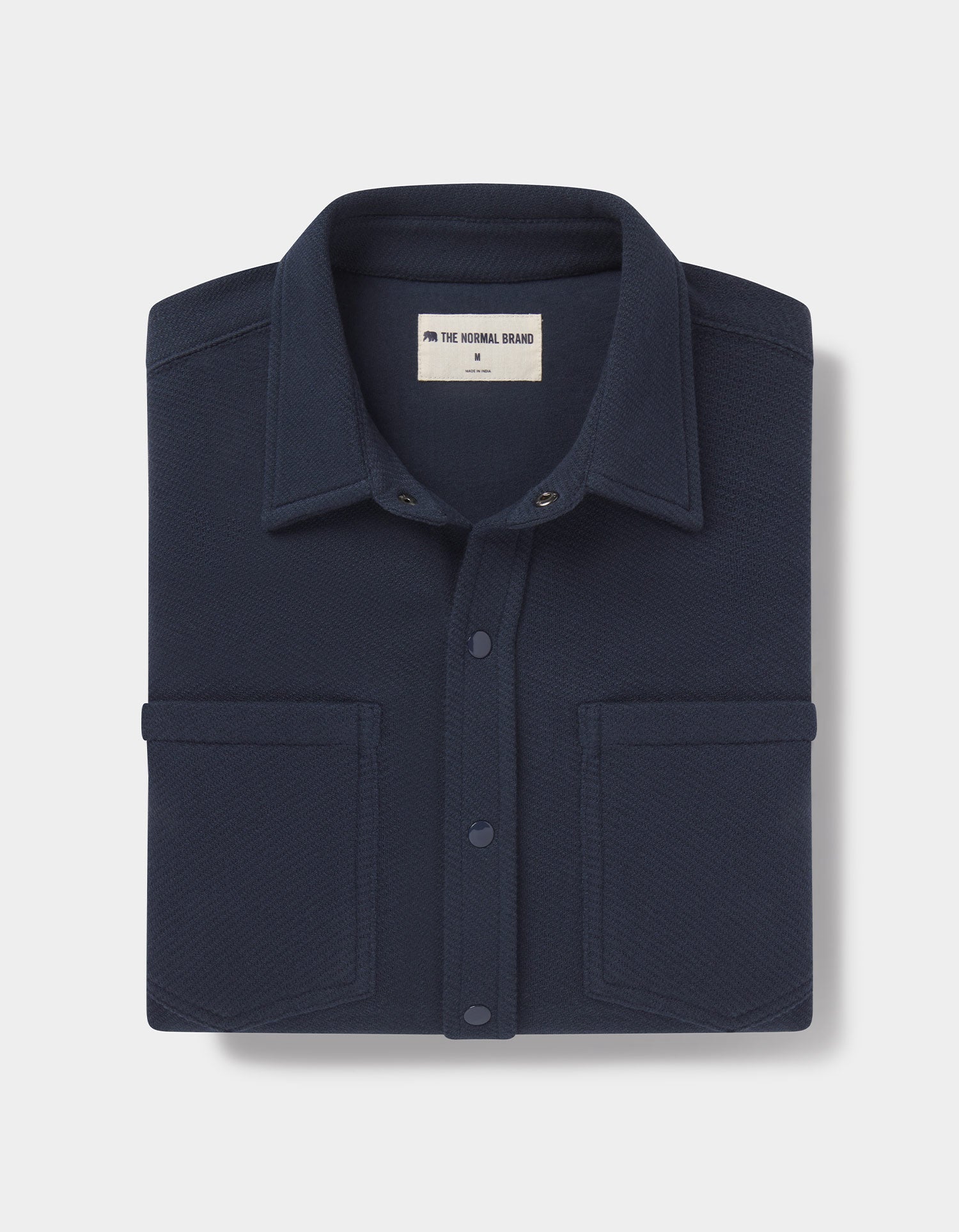 Looped Terry Shirt in Navy