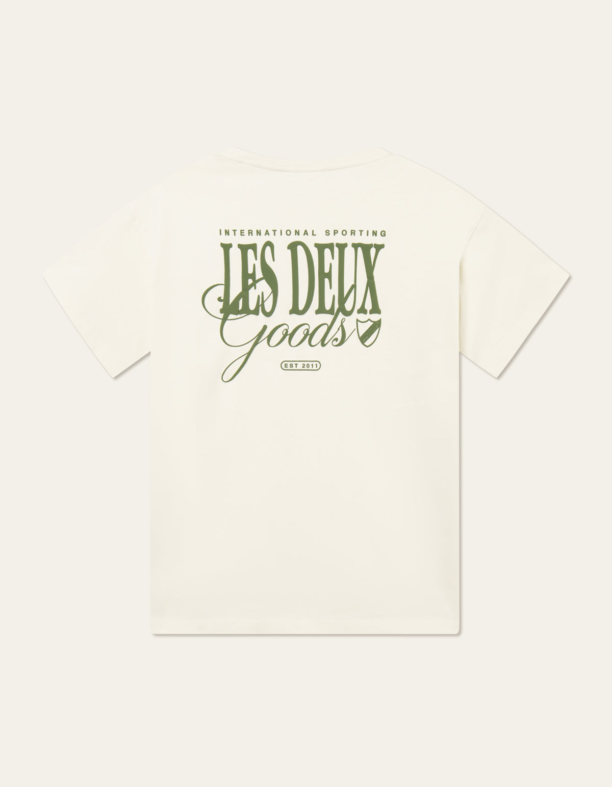 Goods T-Shirt Ivory/Chive Green