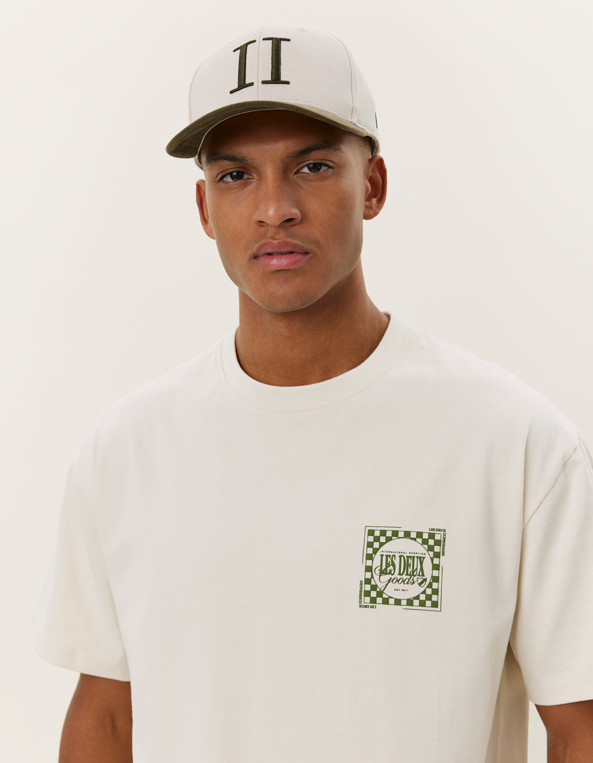 Goods T-Shirt Ivory/Chive Green