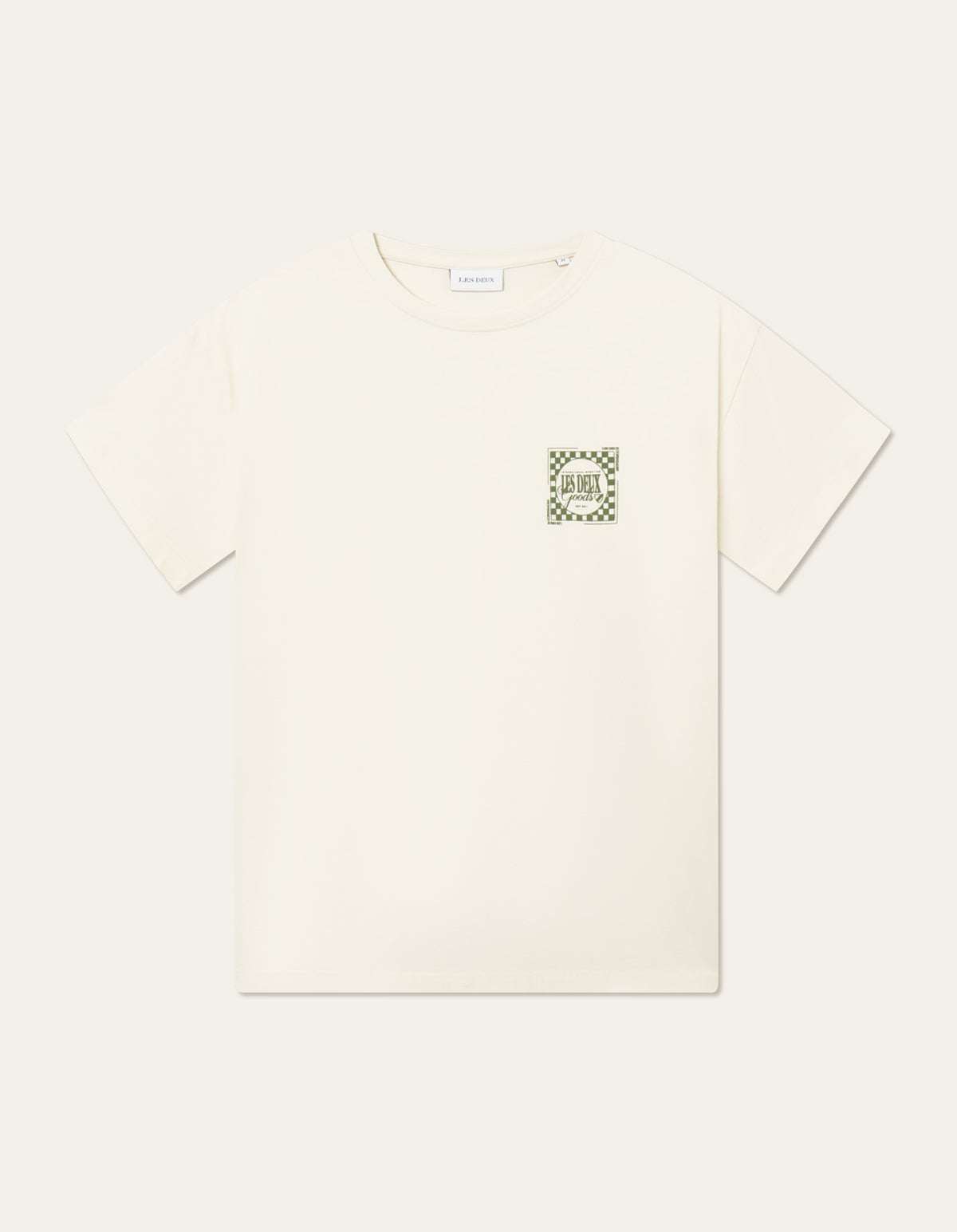 Goods T-Shirt Ivory/Chive Green