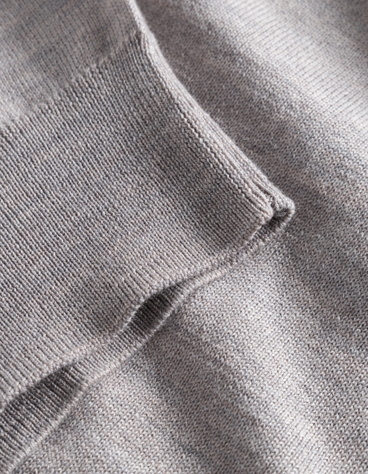 Greyson Half-Zip Merino Knit in Concrete Melange