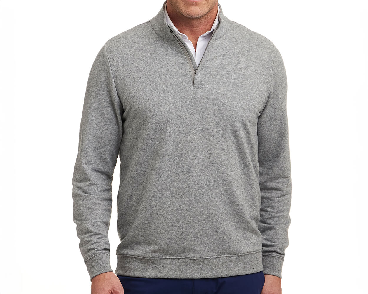 The Harper Pullover Heathered Grey