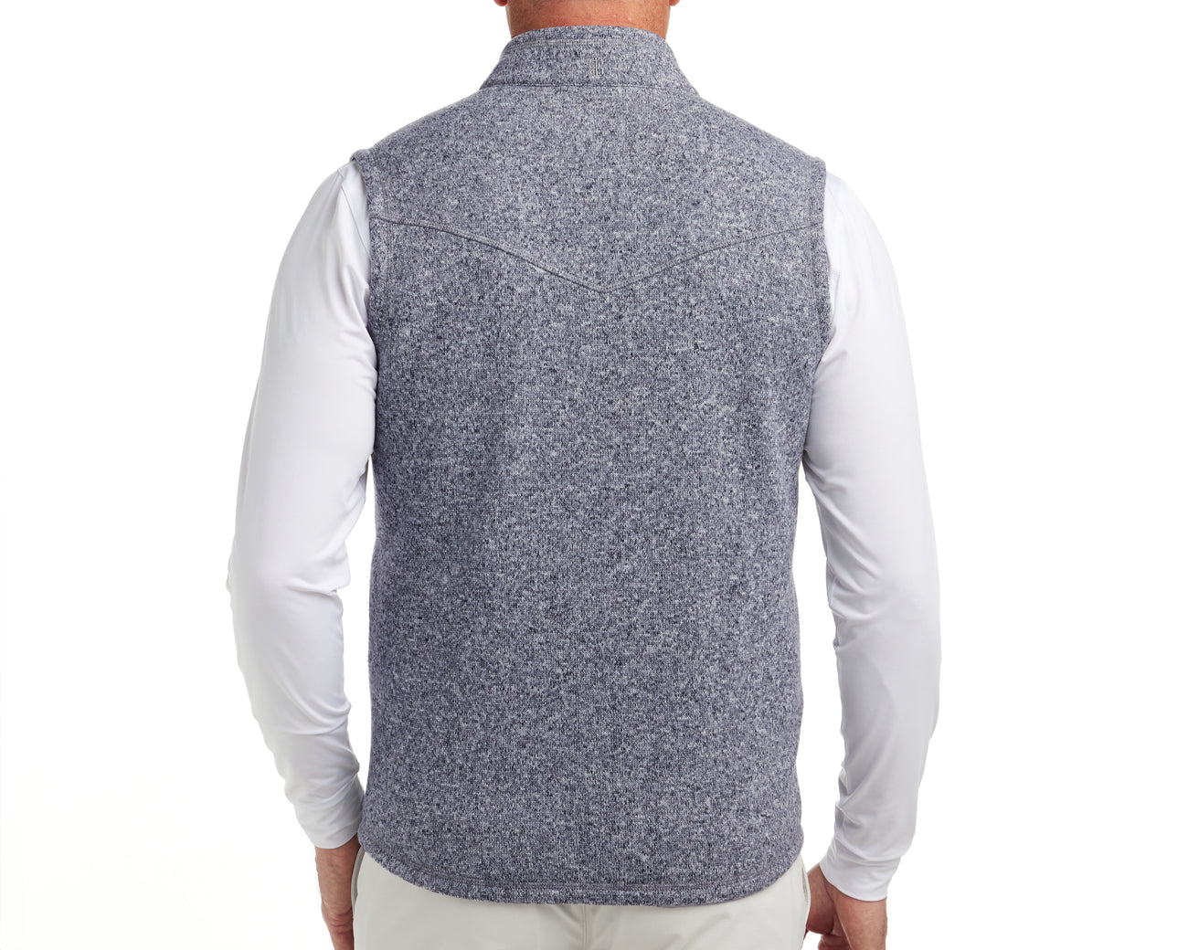 The Ashby Vest Heathered Navy