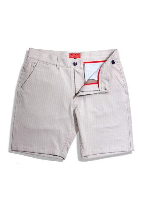 Breakwater Knit Short 8" Dark Safari Stripe