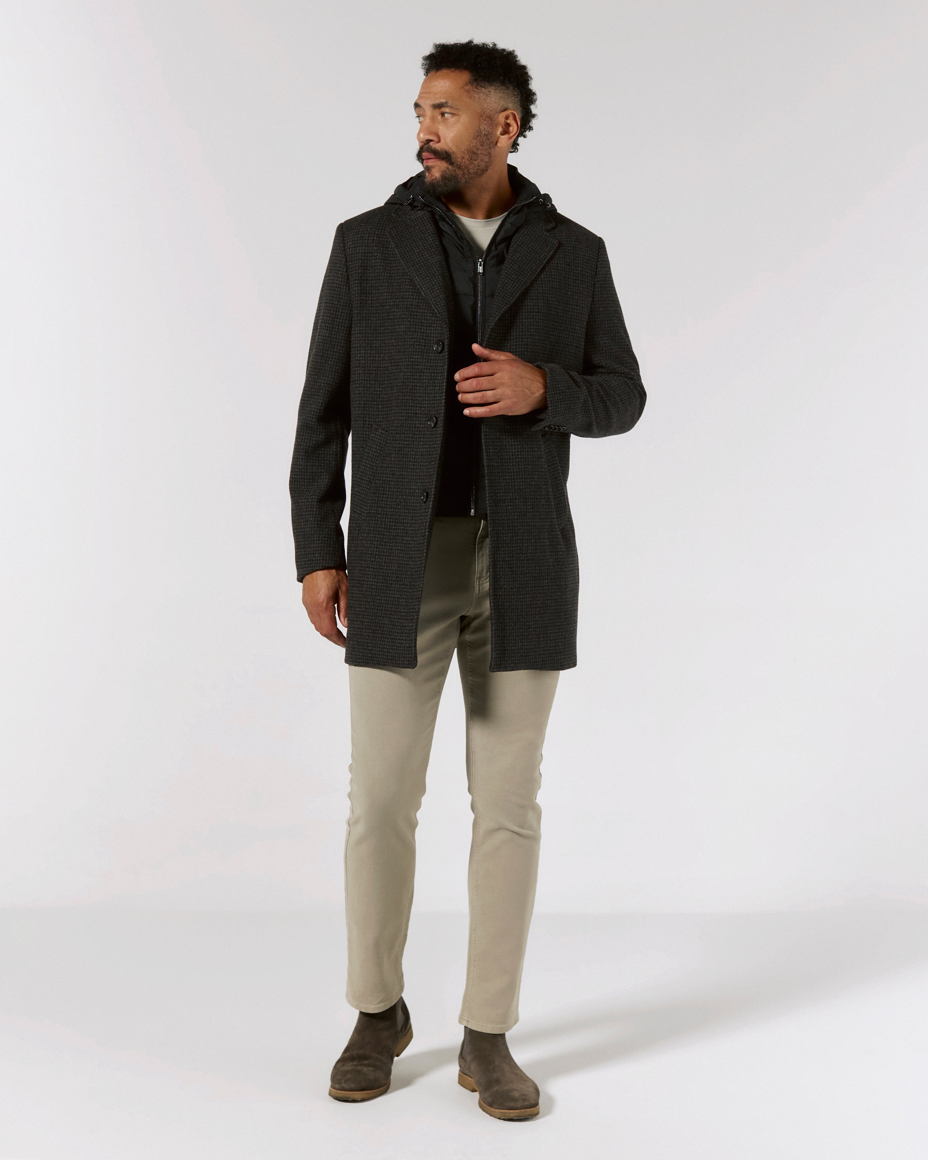 The Midtown Overcoat in Charcoal