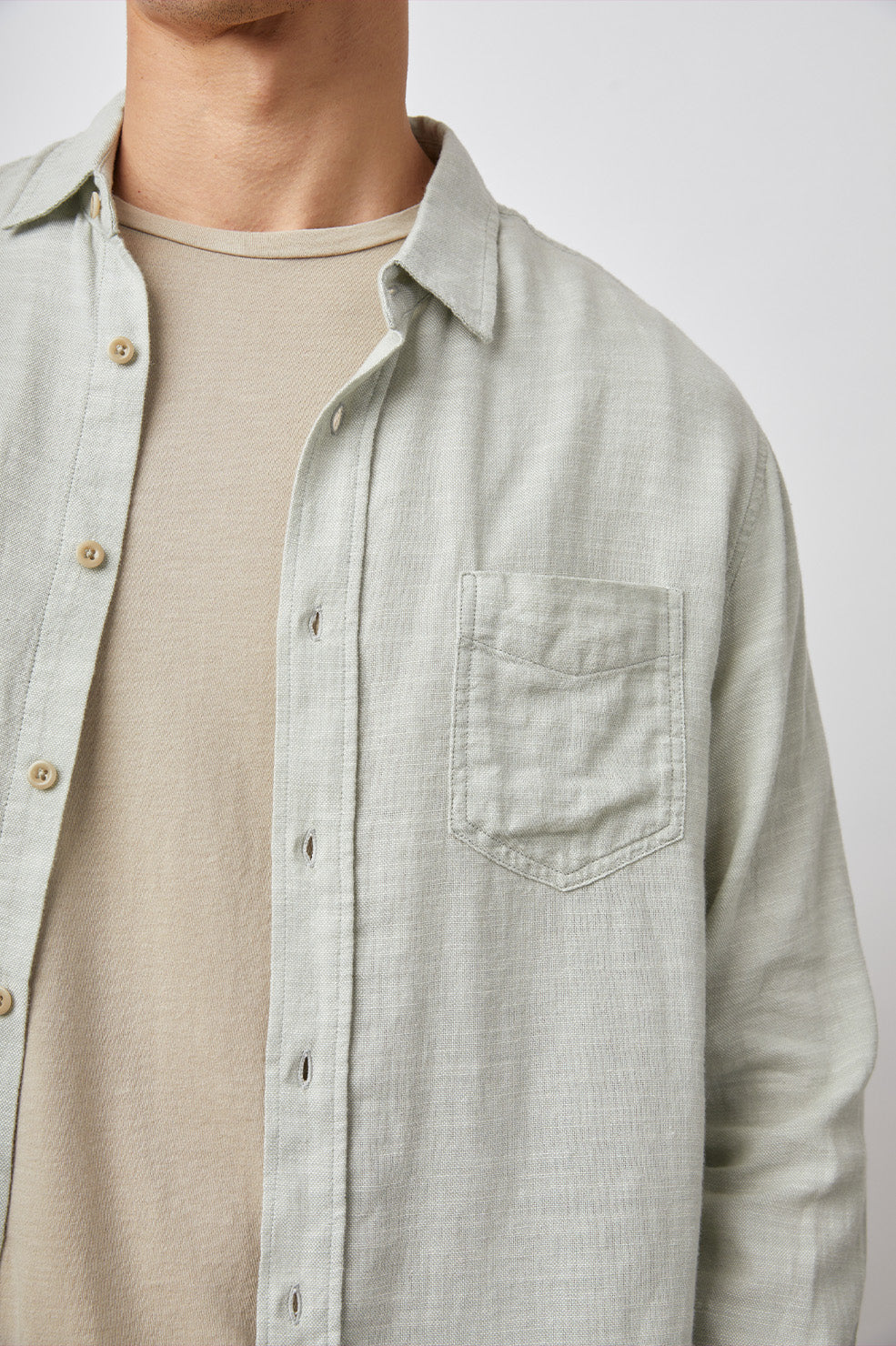 Wyatt Long Sleeve Shirt - Sage