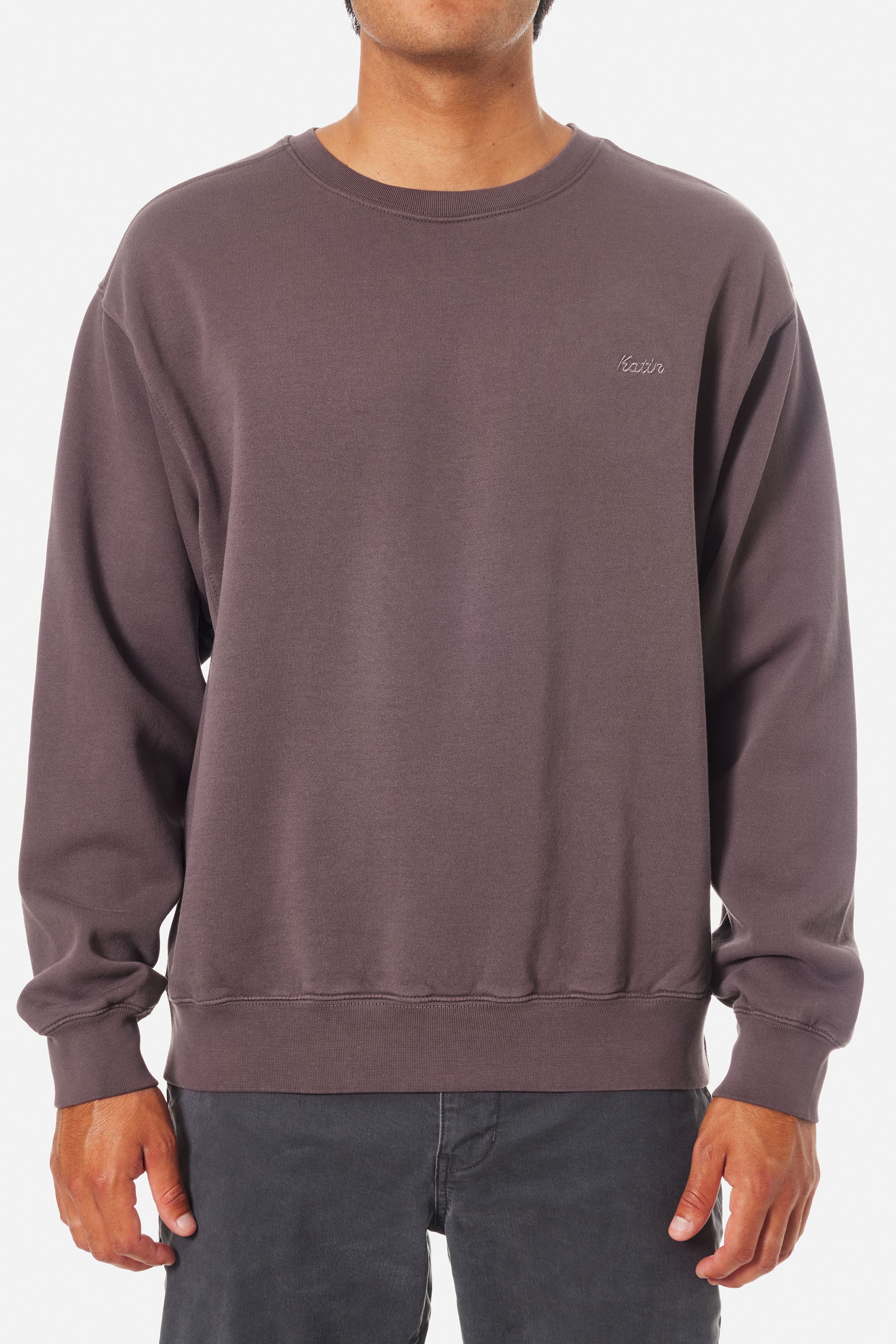 Embroidered Crewneck Dark Auralite