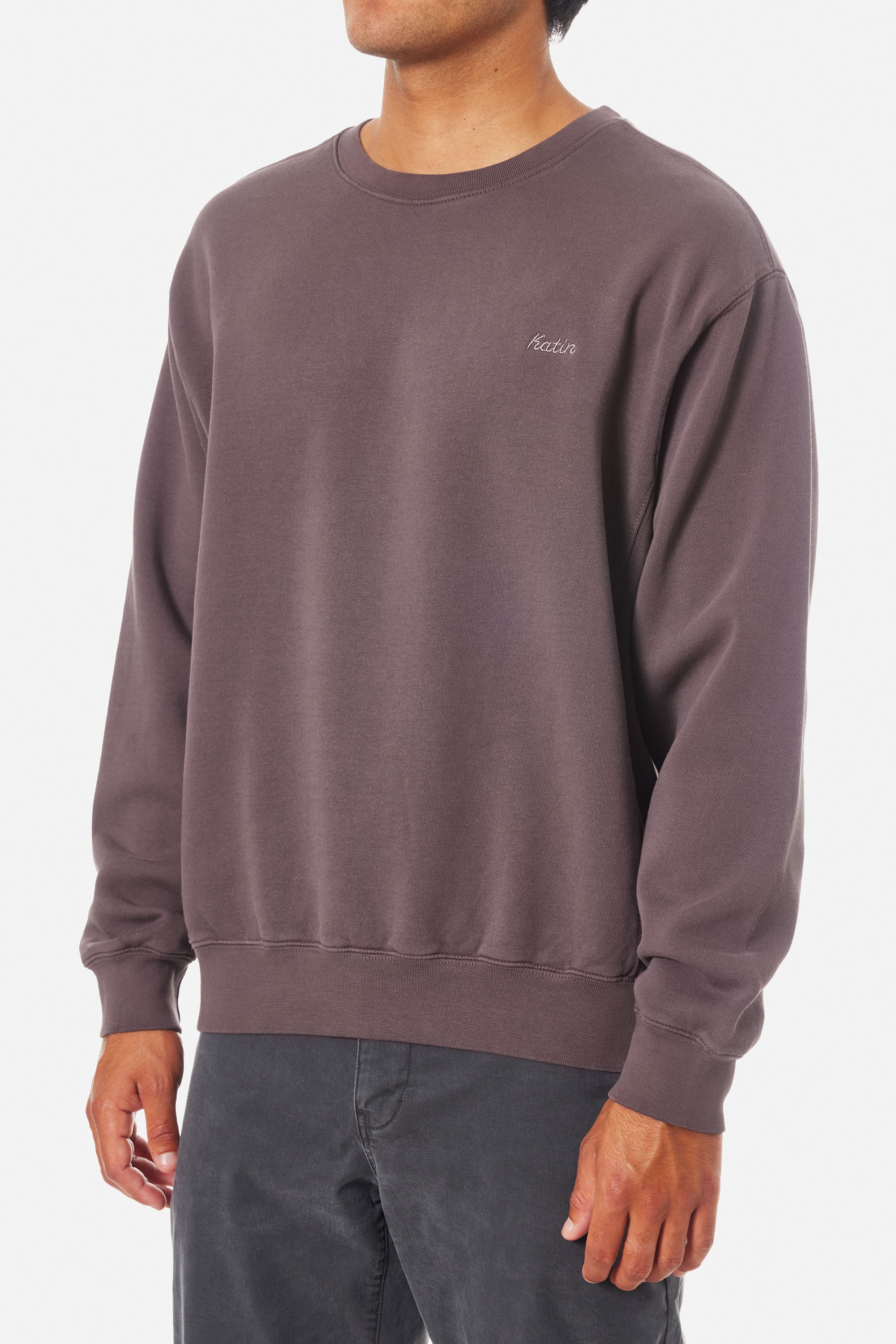 Embroidered Crewneck Dark Auralite